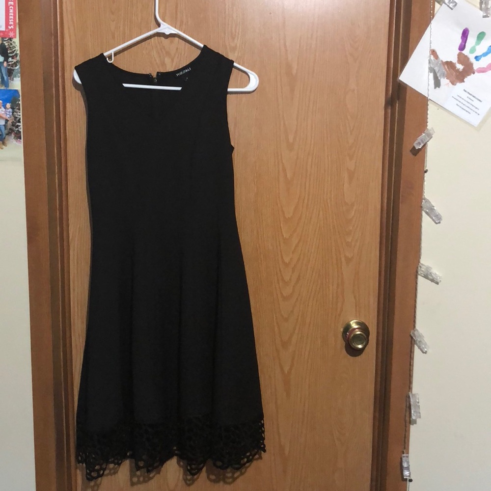 Black Dress w/ open patterns